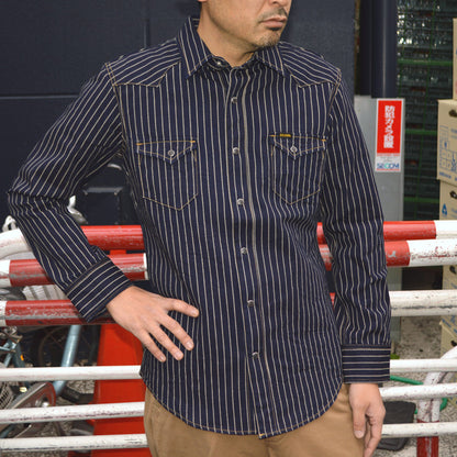BIG JOHN、MS004E、10oz Selvedge Wabash Western Shirt