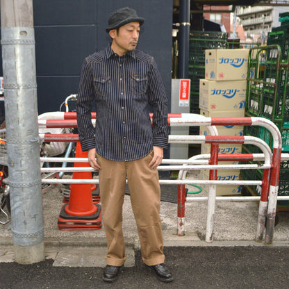 BIG JOHN、MS004E、10oz Selvedge Wabash Western Shirt