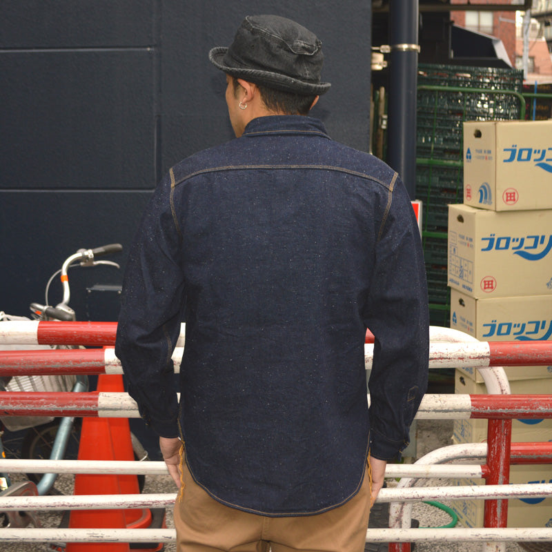 BIG JOHN、MS005E、10oz Selvedge Denim Work Shirt
