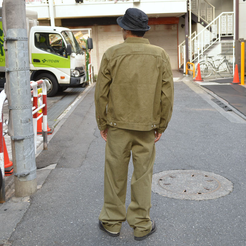 MOMOTARO JEANS "MXGJ1003" 10.5oz Selvedge Green Denim Jacket