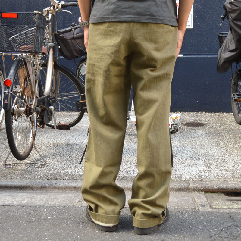 MOMOTARO JEANS "MXPT1016" 10.5oz Selvedge Green Denim Trousers