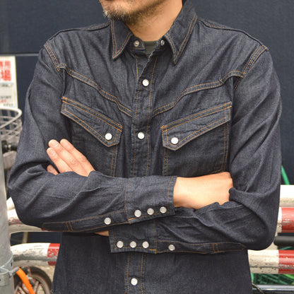 TCB jeans "Ranchman Shirt Denim" Denim Western Shirt