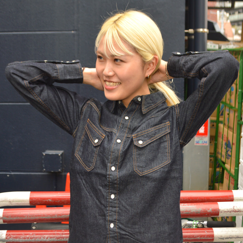 TCB jeans "Ranchman Shirt Denim" Denim Western Shirt