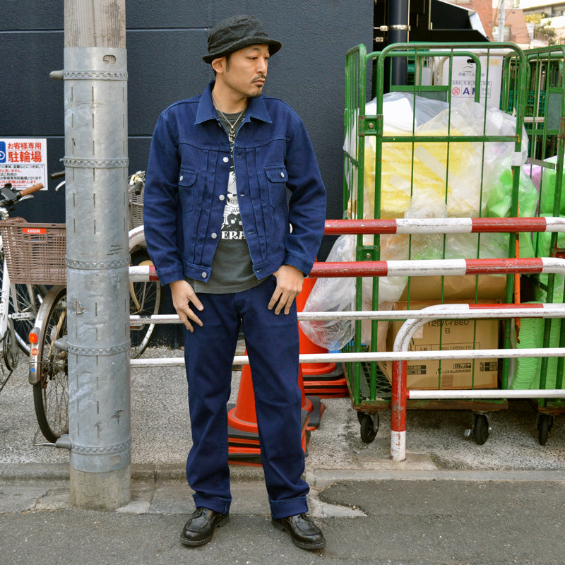 KOJIMA GENES  "RNB-1369" INDIGO SASHIKO 5 POCKET PANTS