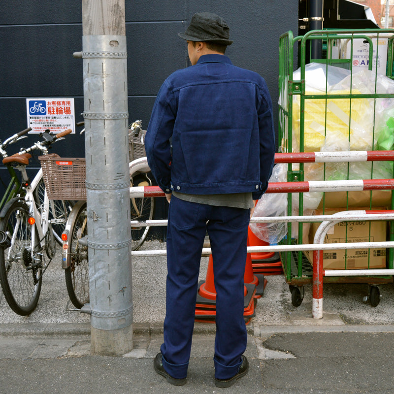 KOJIMA GENES  "RNB-1369" INDIGO SASHIKO 5 POCKET PANTS