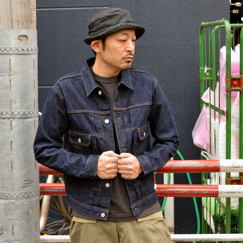 Kojima Jeans Denim Jacket Selvich Men's Casual Dark Blue