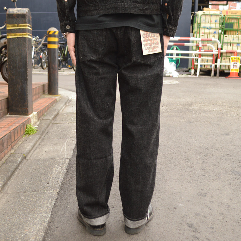 FULL COUNT "S0105BKSS" WWII Model 11.5oz Black Denim Pants