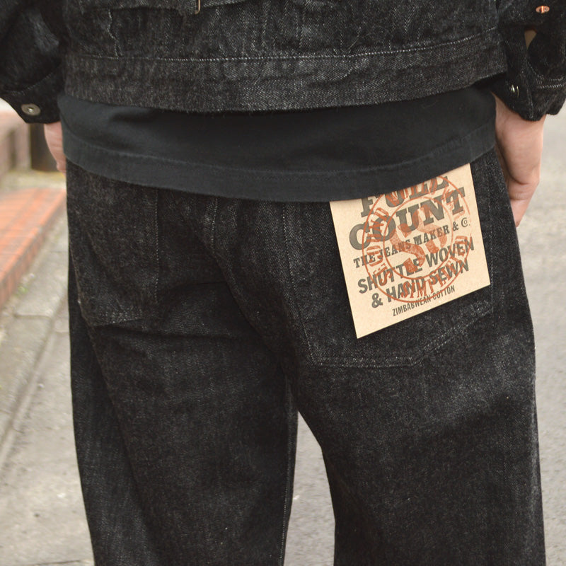 FULL COUNT "S0105BKSS" WWII Model 11.5oz Black Denim Pants