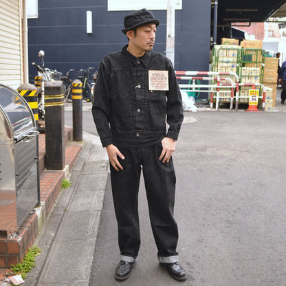 FULL COUNT "S0105BKSS" WWII Model 11.5oz Black Denim Pants