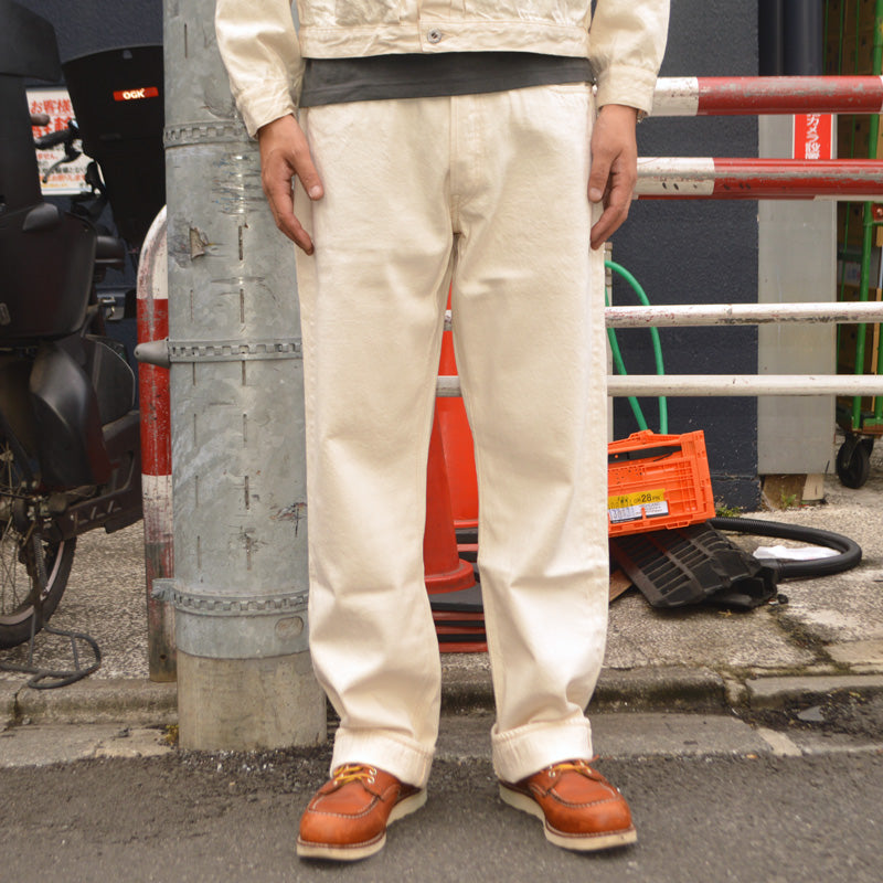 FULL COUNT "S0105ECSS" WWII Model 11.5oz Ecru Denim Pants