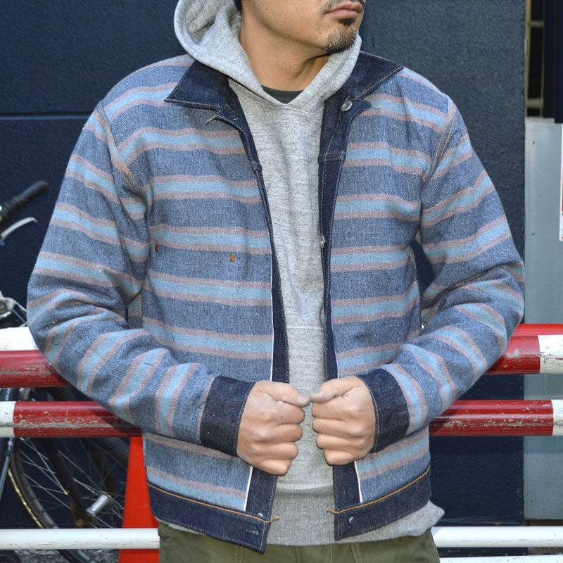 Dead Stock Blue  (WARE HOUSE)  "Lot. S2001XX (2000XX) WITH BLANKET" DENIM JACKET WW2Model