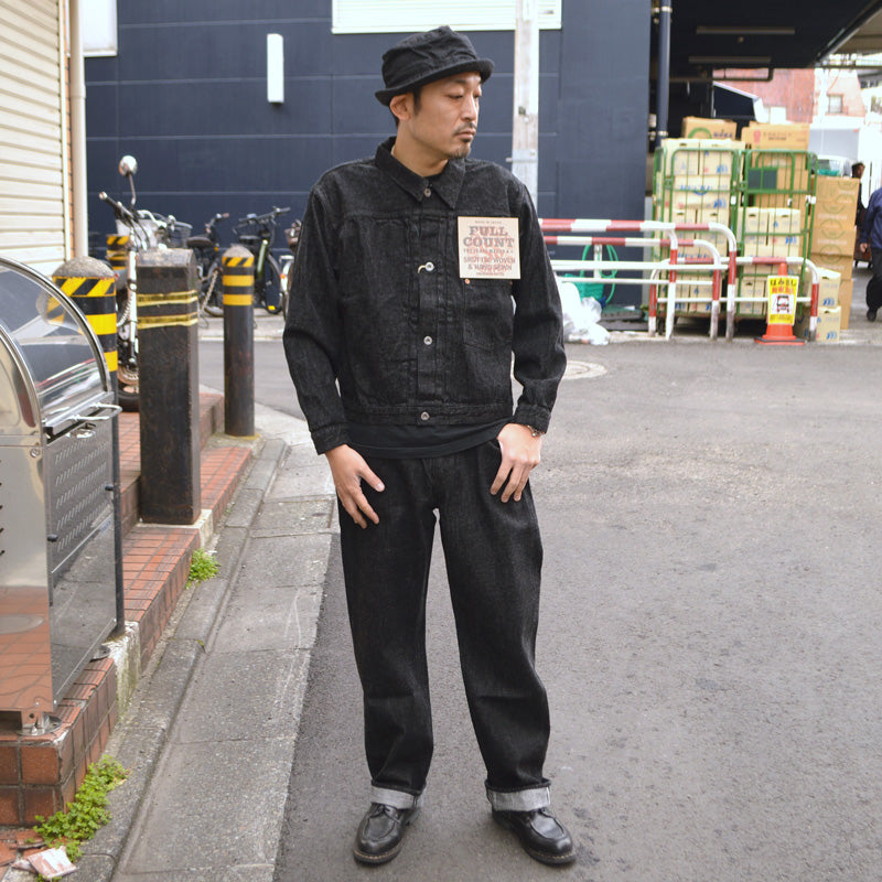 FULL COUNT "S2107BKSS" WWII Model 11.5oz Black Denim Jacket