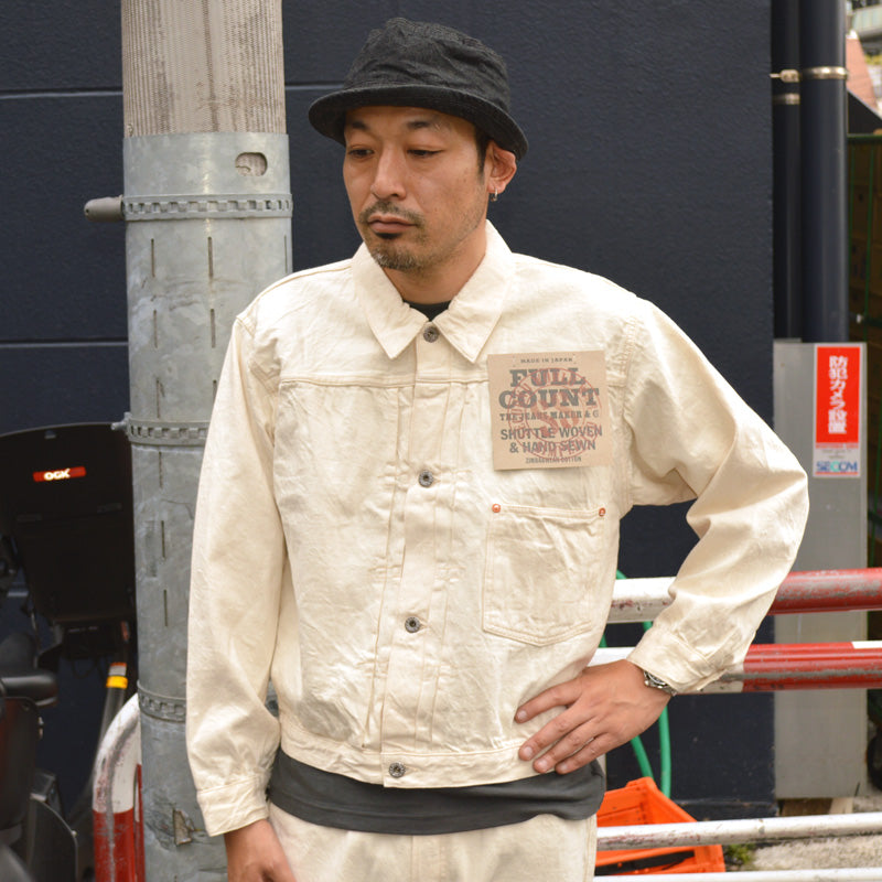 FULL COUNT "S2107ECSS" WWII Model 11.5oz Ecru Denim Jacket