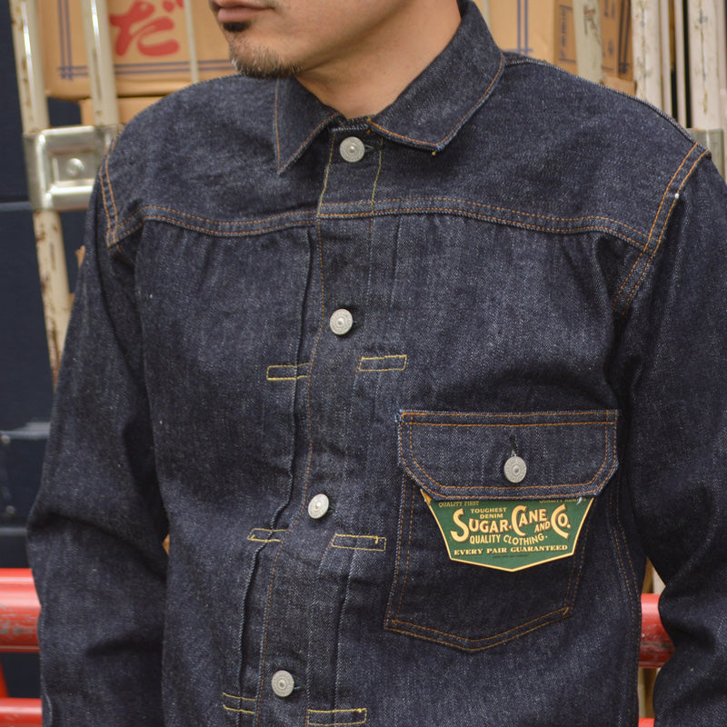 SUGAR CANE "SC11936" 13oz. Denim Blouse 1936 Model