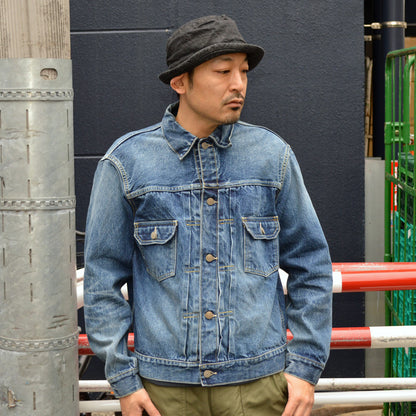 SUGAR CANE "SC11953SW" 14.25oz. DENIM JACKET 1953 MODEL AGED MODEL
