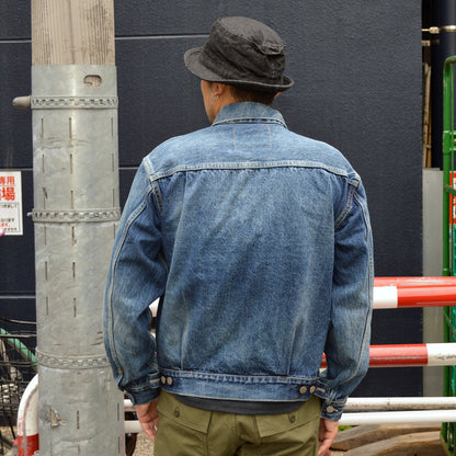 SUGAR CANE "SC11953SW" 14.25oz. DENIM JACKET 1953 MODEL AGED MODEL