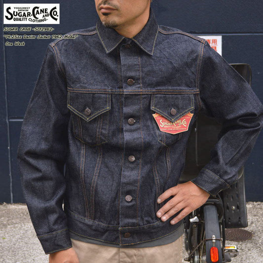 SUGAR CANE "SC12962" 14.25oz. DENIM JACKET 1962 MODEL