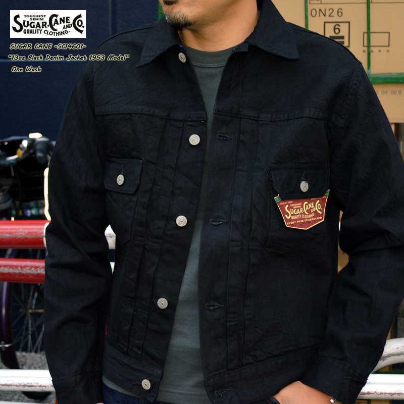 SUGAR CANE "SC14601 13oz. BLACK DENIM 1953 MODEL