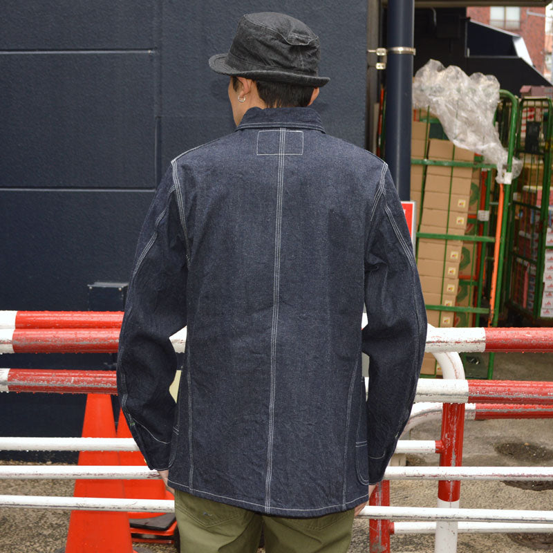 SUGAR CANE "SC15655" 11oz BLUE DENIM WORK COAT