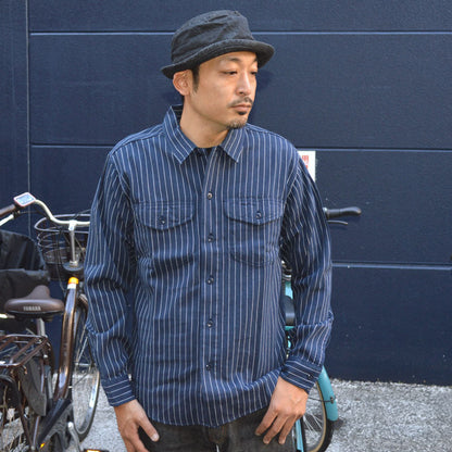 SUGAR CANE "SC28652" COKE STRIPE WORK SHIRT