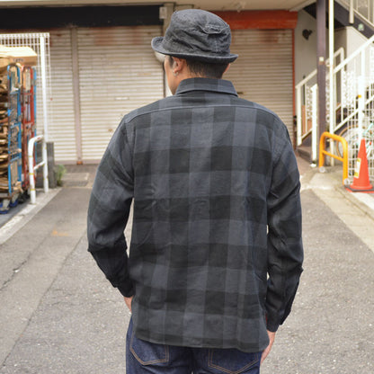 SUGAR CANE "SC29357" TWILL CHECK L/S WORK SHIRT