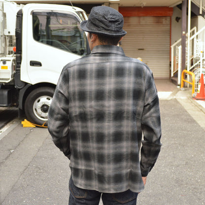 SUGAR CANE "SC29359" TWILL CHECK L/S WORK SHIRT