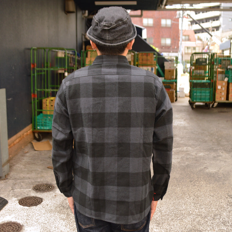 SUGAR CANE "SC29557" TWILL CHECK L/S WORK SHIRT