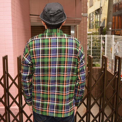 SUGAR CANE "SC29566" TWILL CHECK L/S WORK SHIRT