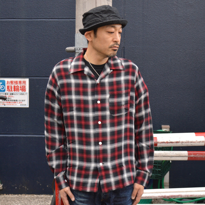 SUGAR CANE "SC29683" Rayon Omble Check L/S Open Shirt