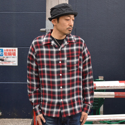 SUGAR CANE "SC29683" Rayon Omble Check L/S Open Shirt