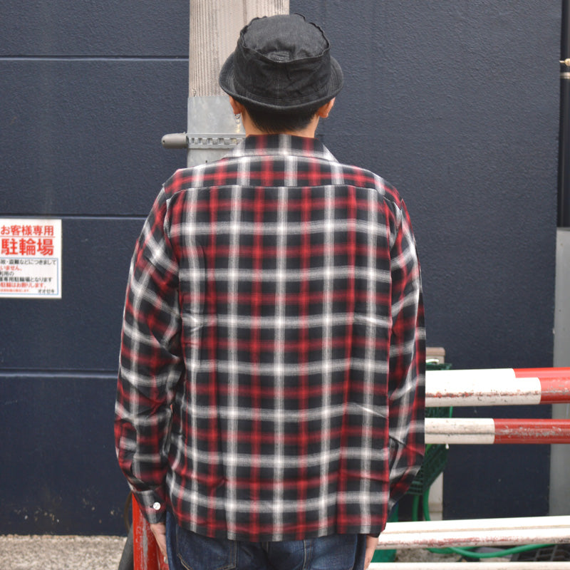 SUGAR CANE "SC29683" Rayon Omble Check L/S Open Shirt