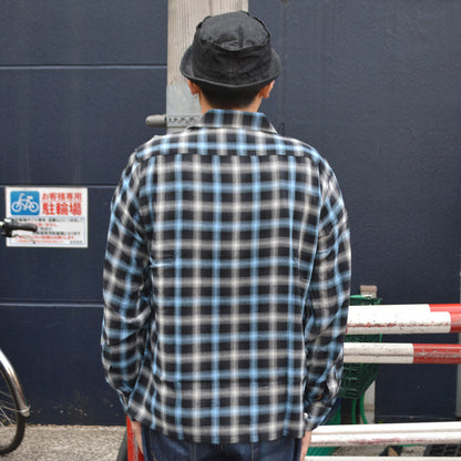 SUGAR CANE "SC29683" Rayon Omble Check L/S Open Shirt
