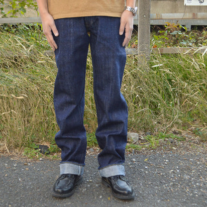 SUGAR CANE "SC40401" Sugar Cane 14oz Hawaii Indigo Mixed Right Hand Denim Regular Straight