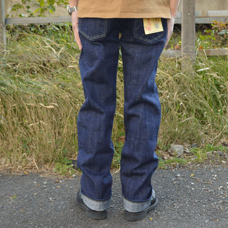 SUGAR CANE "SC40401" Sugar Cane 14oz Hawaii Indigo Mixed Right Hand Denim Regular Straight