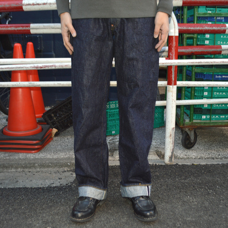 SUGAR CANE "SC42025" 13oz. Denim Waist Overalls 2025 Model (Wide Leg)