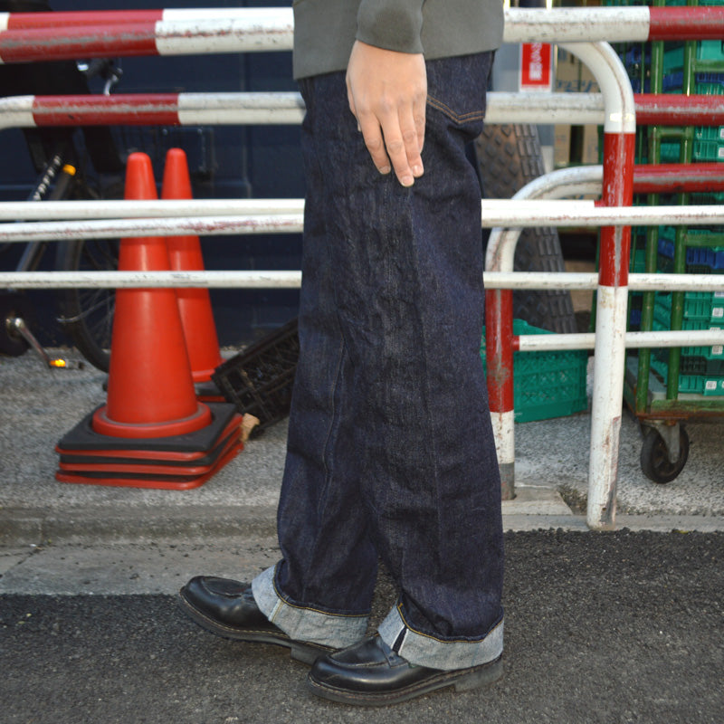 SUGAR CANE "SC42025" 13oz. Denim Waist Overalls 2025 Model (Wide Leg)