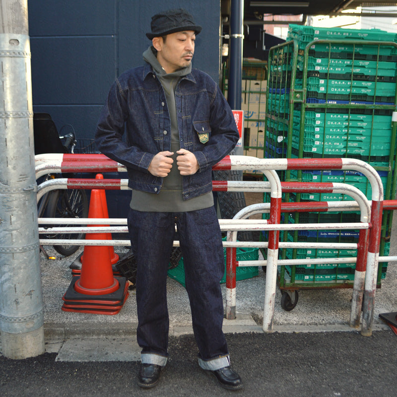 SUGAR CANE "SC42025" 13oz. Denim Waist Overalls 2025 Model (Wide Leg)