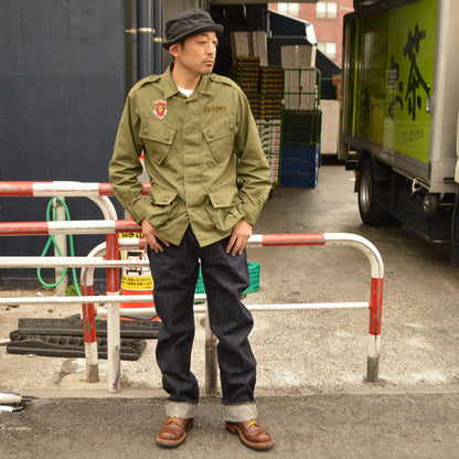 SUGAR CANE "SC49050" Super Denim Collectibles #50 13.5oz. DENIM WAIST OVERALLS "1940’s SPECIAL" Made in USA