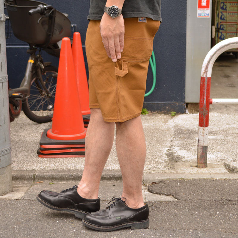 SUGAR CANE "SC52567" 13oz. Brown Duck Work Shorts