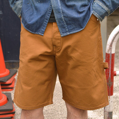 SUGAR CANE "SC52567" 13oz. Brown Duck Work Shorts
