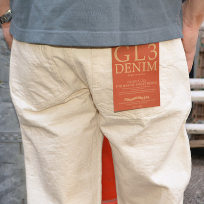 STUDIO D'ARTISAN "SD-1001E" 15oz GL3 Ecru Regular Straigh