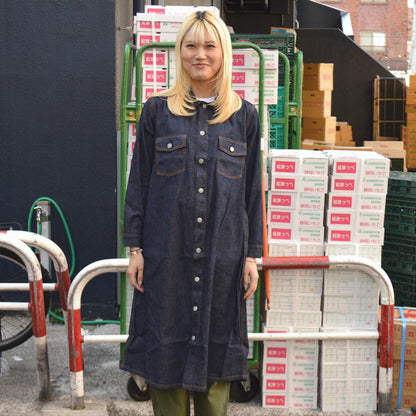 STUDIO D'ARTISAN LADYS "SDL-5022" Denim A-Line Dress
