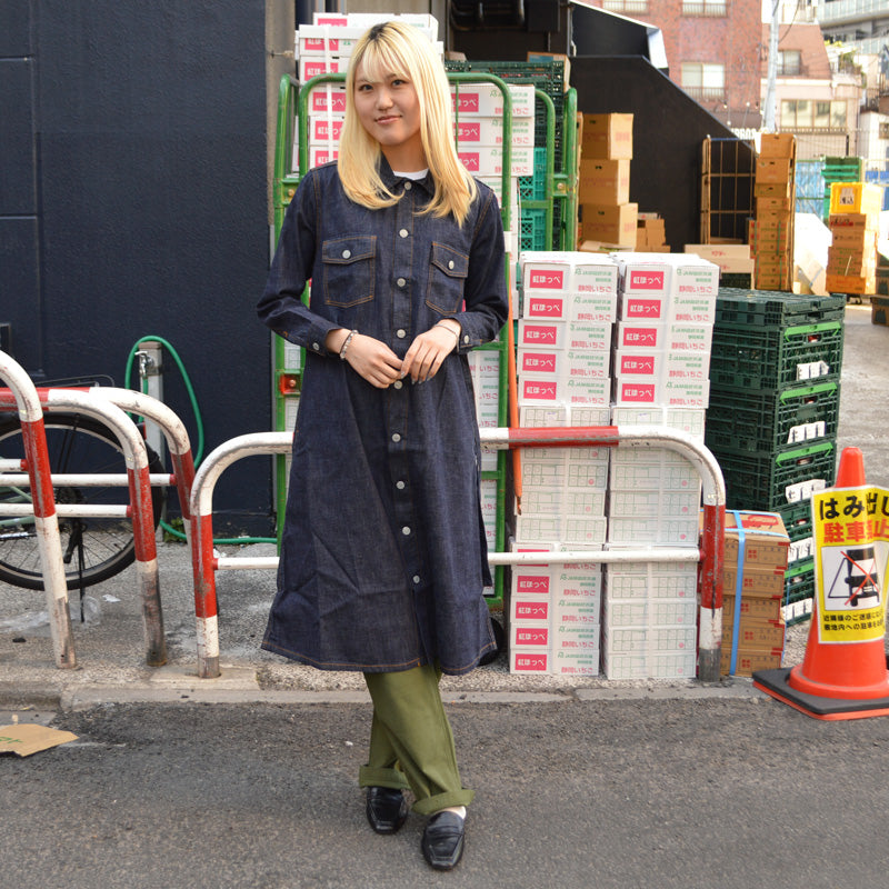 STUDIO D'ARTISAN LADYS "SDL-5022" Denim A-Line Dress
