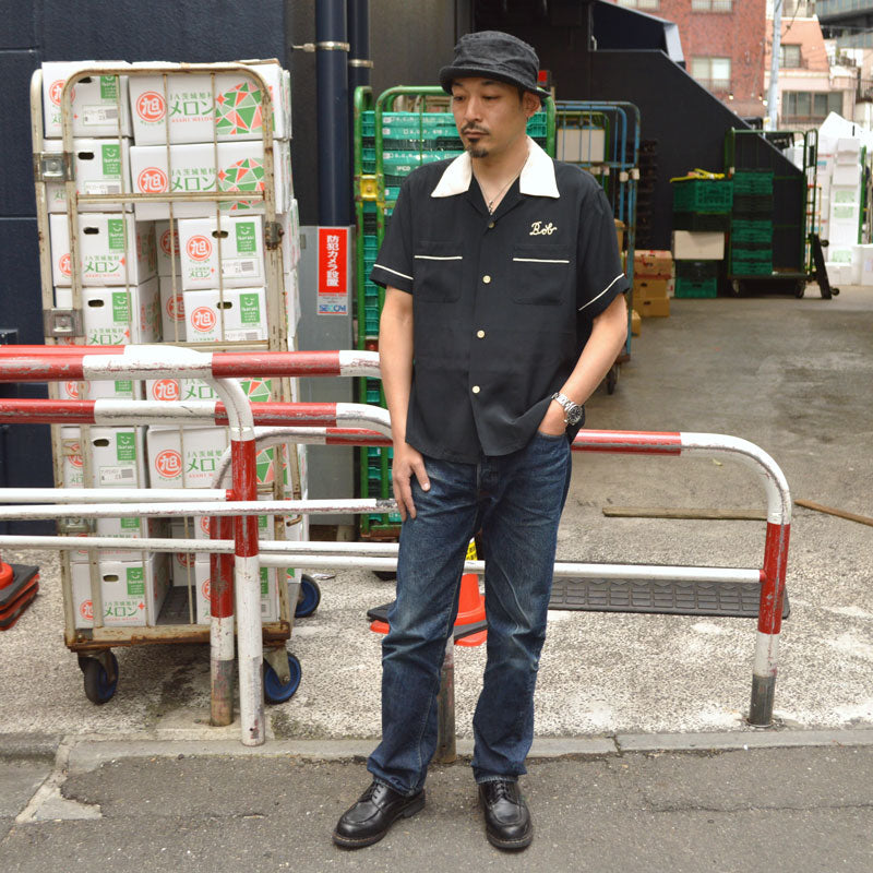 STYLE EYES "SE39456" RAYON BOWLING SHIRT "PIPING"