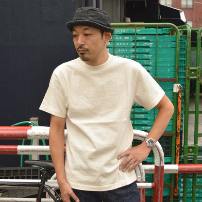 tanuki "SM0427S" Crew Neck Heavy T-shirt"Shiramayu"