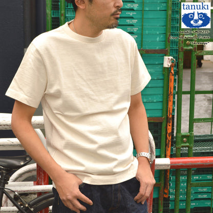 tanuki "SM0427S" Crew Neck Heavy T-shirt"Shiramayu"