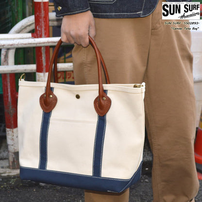 SUN SURF "SS02893" Canvas Tote Bag