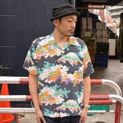 SUN SURF "SS39618" S/S Rayon Hawaiian Shirt “ANCIENT CAPITAL”