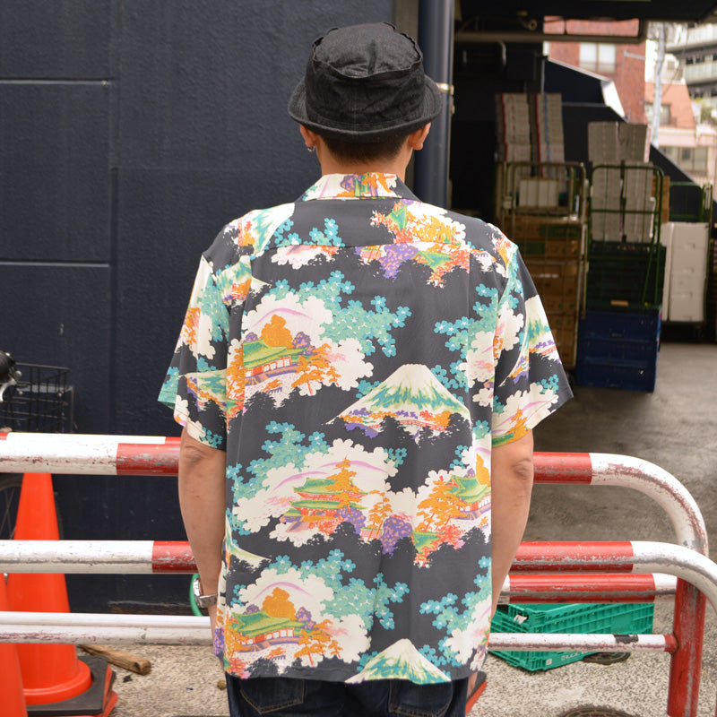 SUN SURF "SS39618" S/S Rayon Hawaiian Shirt “ANCIENT CAPITAL”