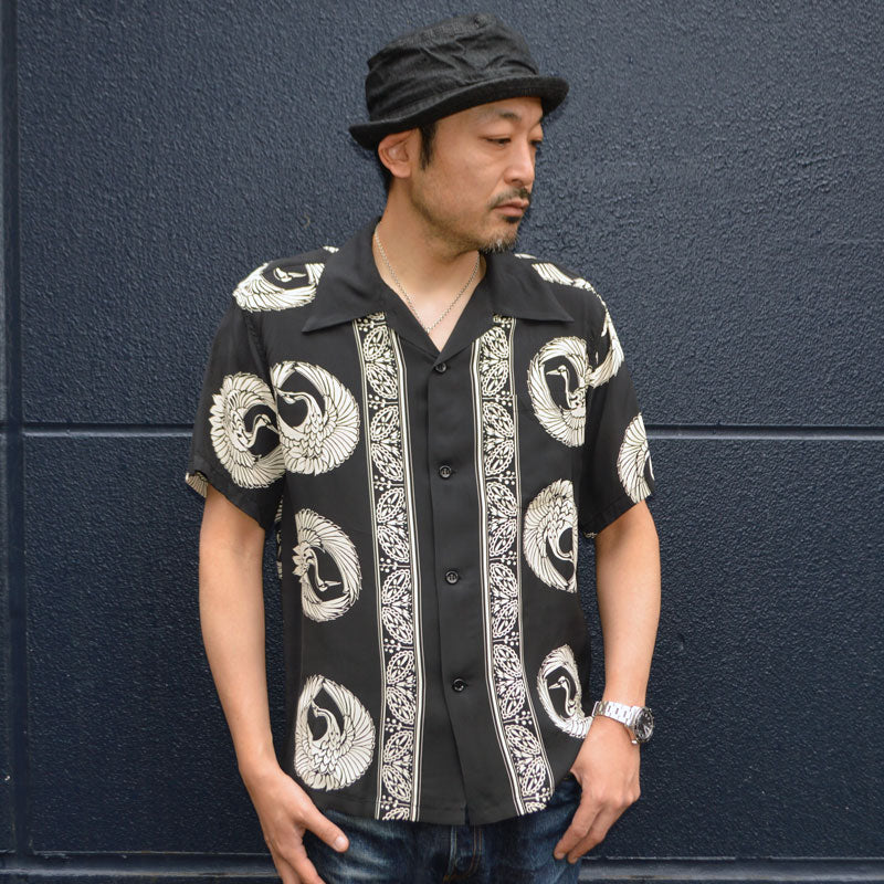 SUN SURF "SS39629" S/S Rayon Hawaiian Shirt “ORIENTAL BORDER